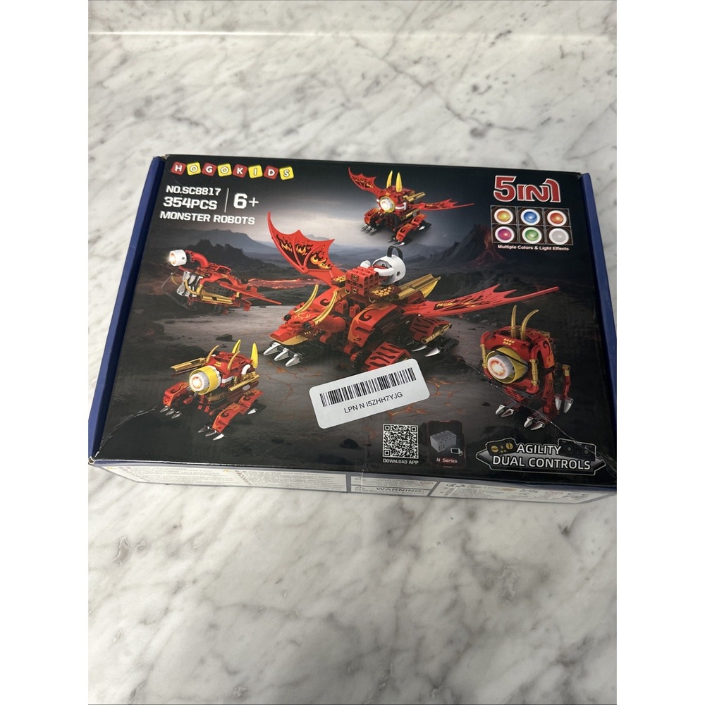 HOGOKIDS 5-in-1 Dragon Robot Building Toys Monster Robots NO.SC8817‎ Brand New